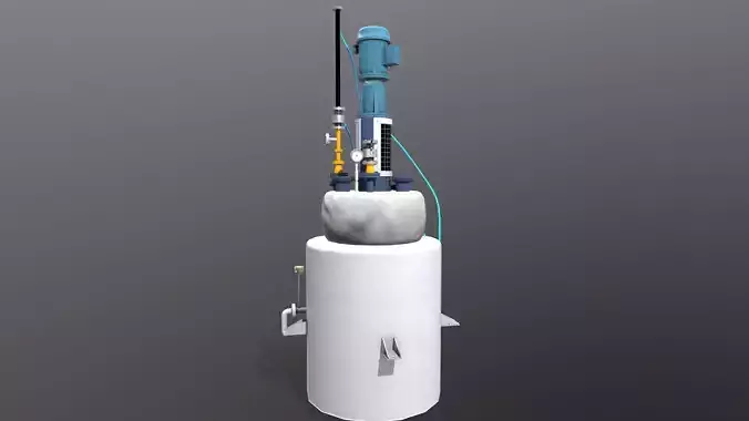Vessel Reactor Low-poly 3D model