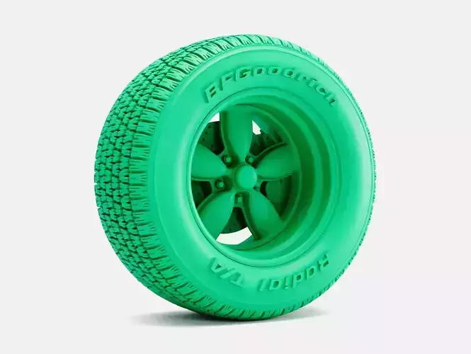 15x10 Daisy Wheel BFGoodrich Radial TA Tire