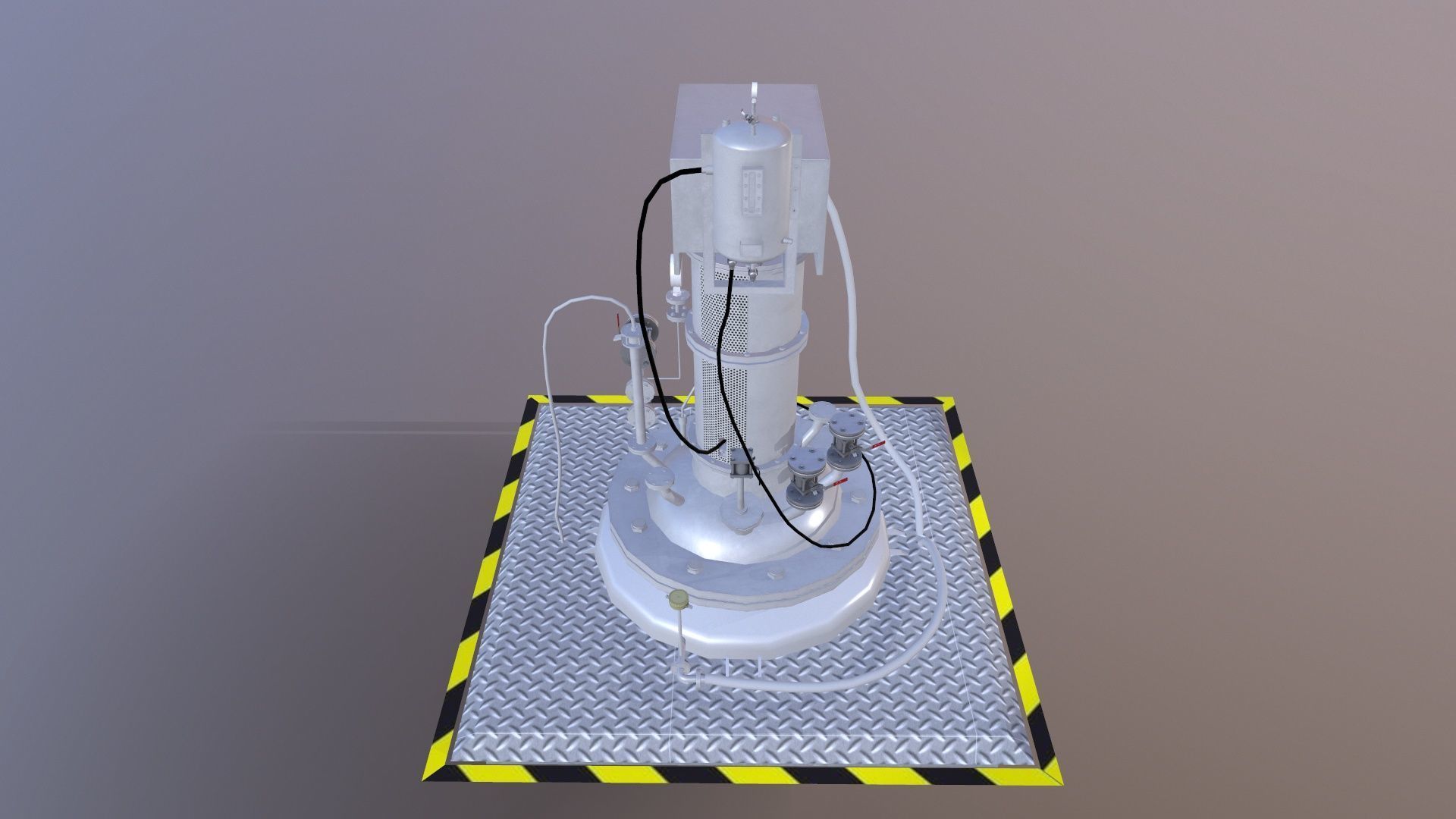 Vessel Reactor Low-poly 3D model_15