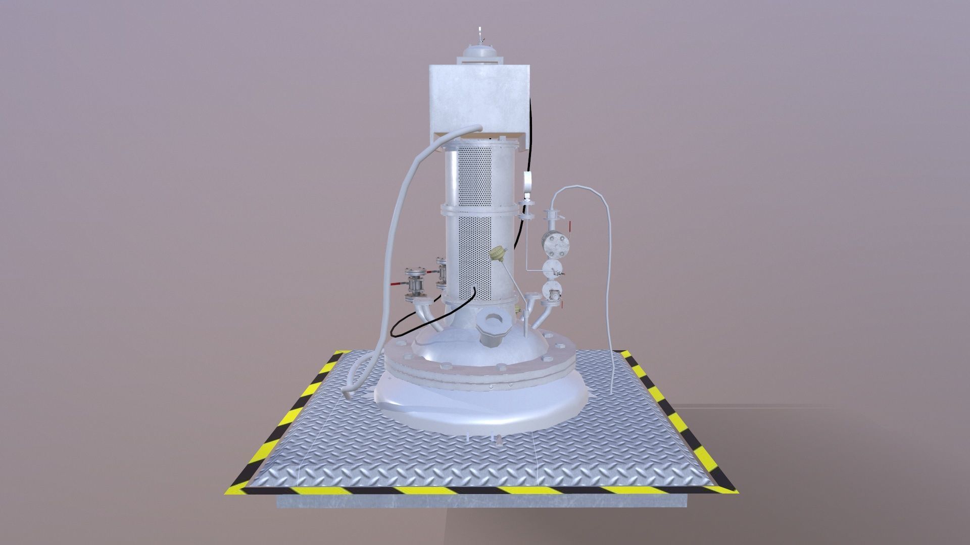 Vessel Reactor Low-poly 3D model_3
