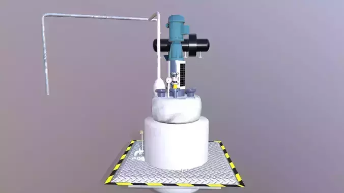 Vessel Tank Low-poly 3D model