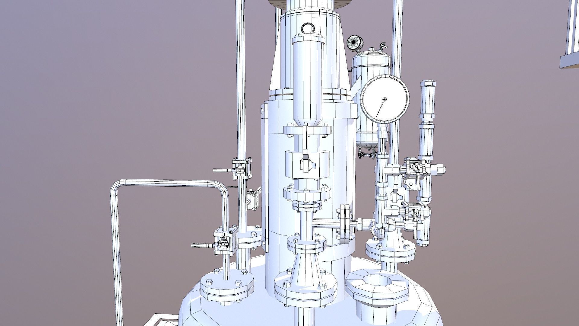 Vessel Tank Low-poly 3D model_11
