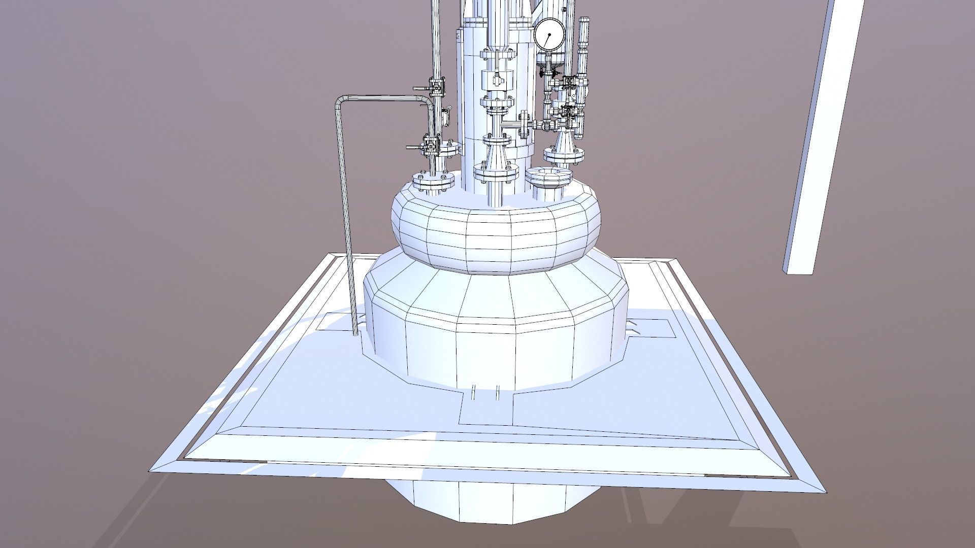 Vessel Tank Low-poly 3D model_13