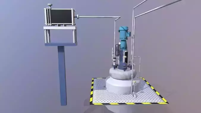 Vessel Tank Low-poly 3D model