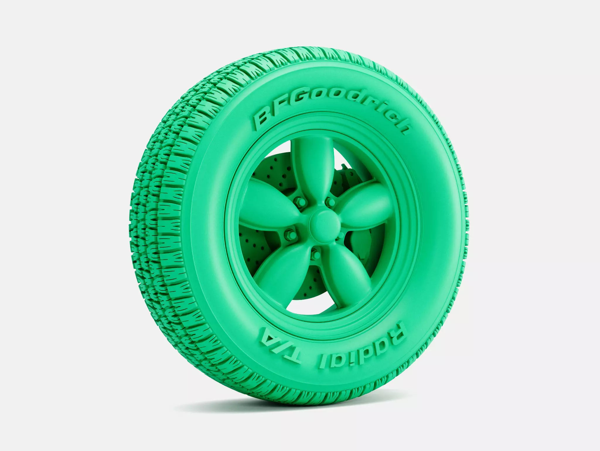 15x6 Daisy Wheel BFGoodrich Radial TA Tire 3D print model