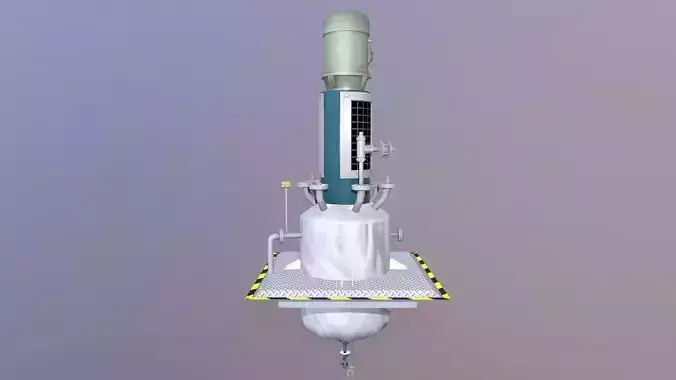 Vessel Tank Low-poly 3D model