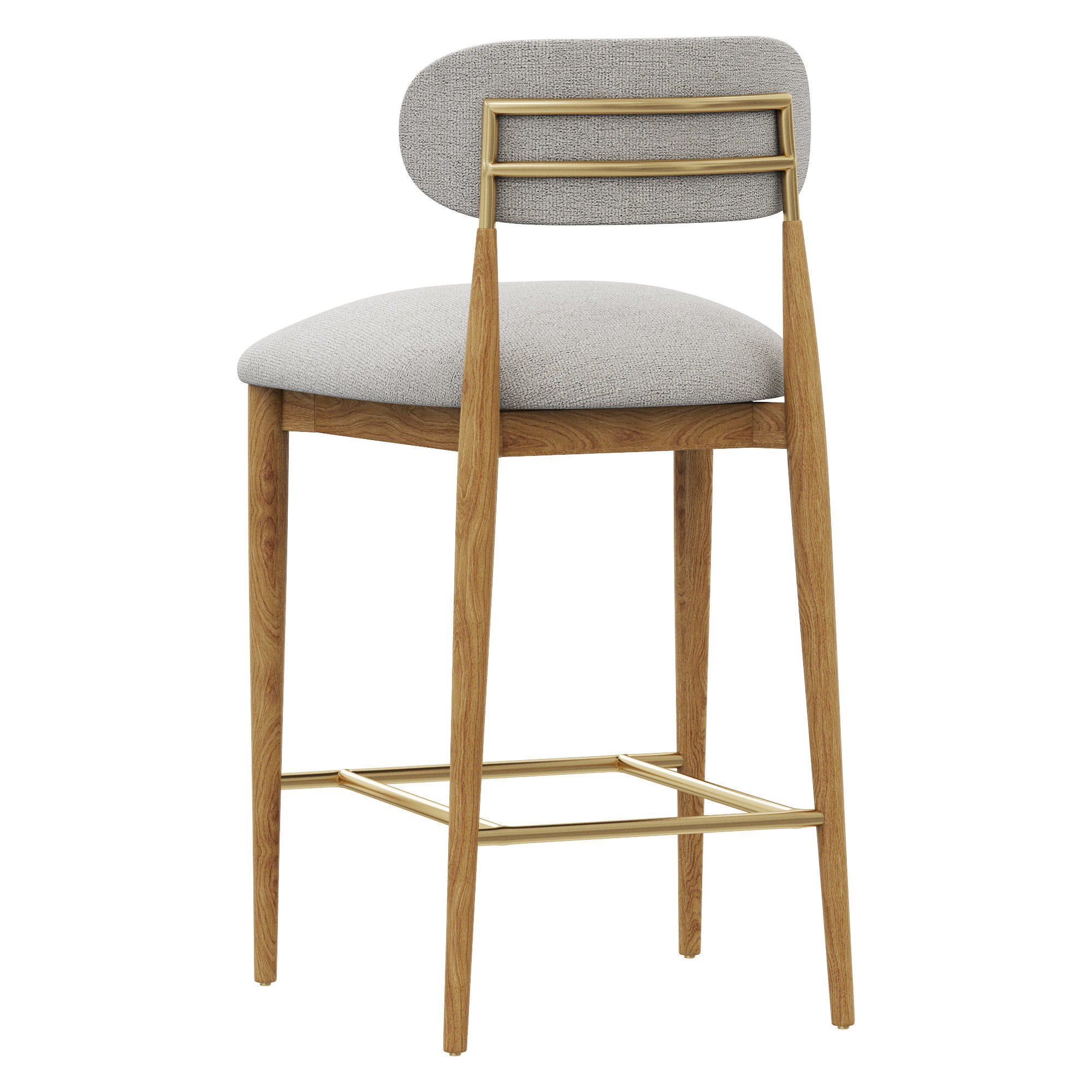 Restoration Hardware Arno Fabric Counter Stool 3D model_4