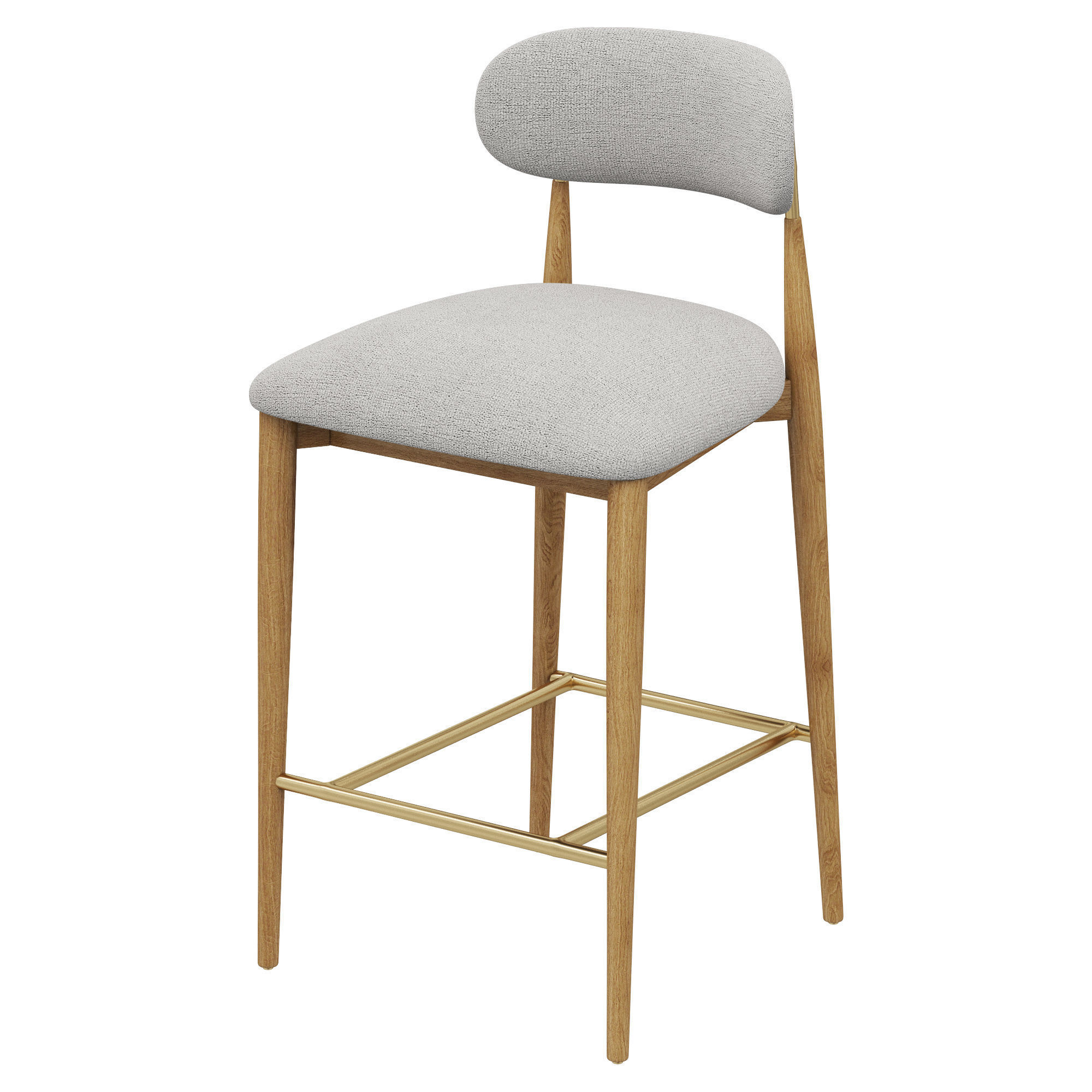 Restoration Hardware Arno Fabric Counter Stool 3D model_3