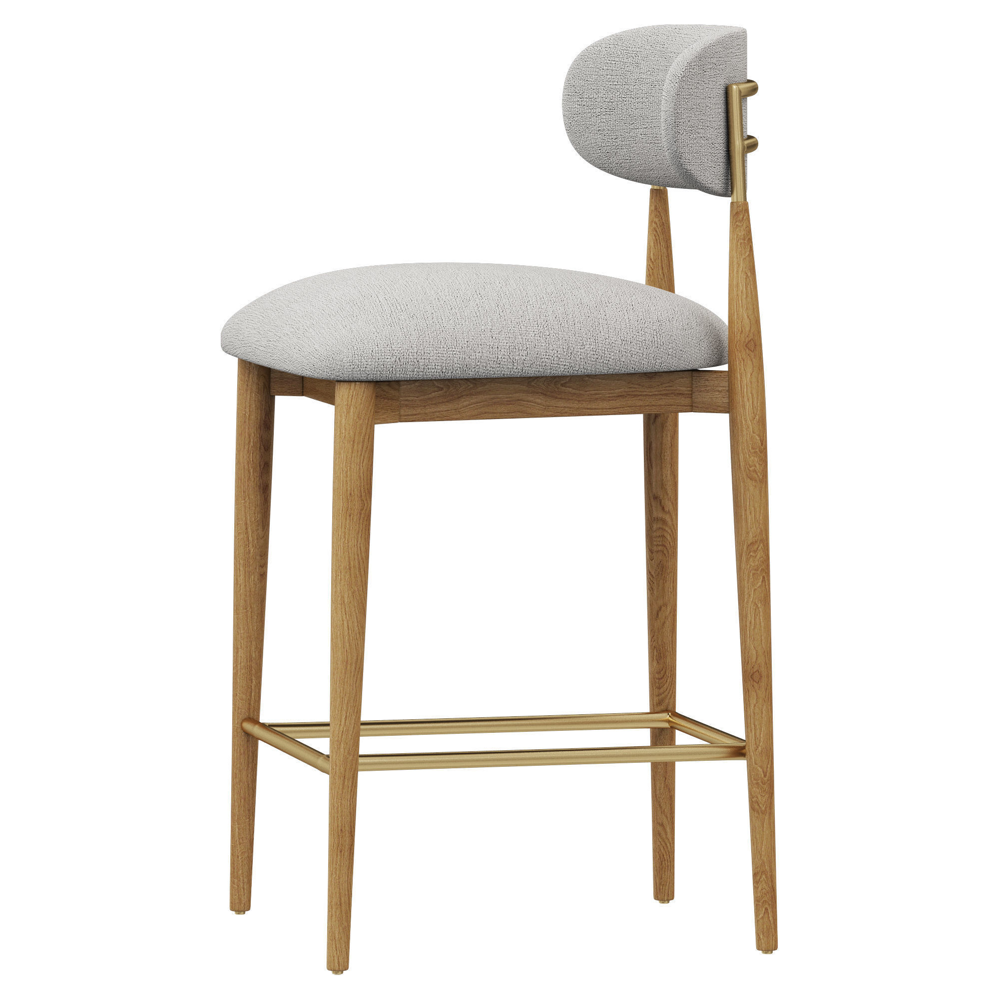 Restoration Hardware Arno Fabric Counter Stool 3D model_2