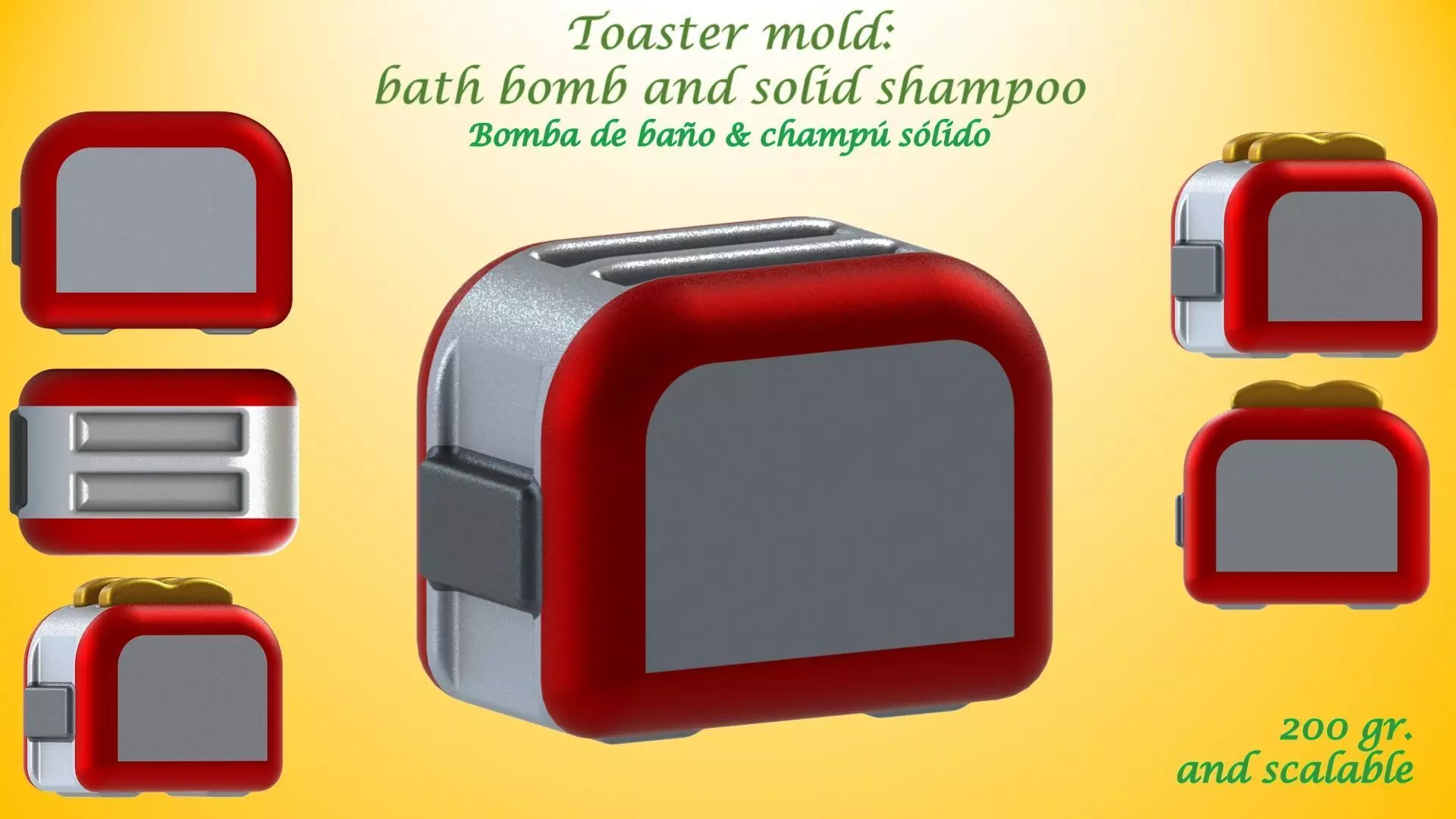Toaster mold 3D print model
