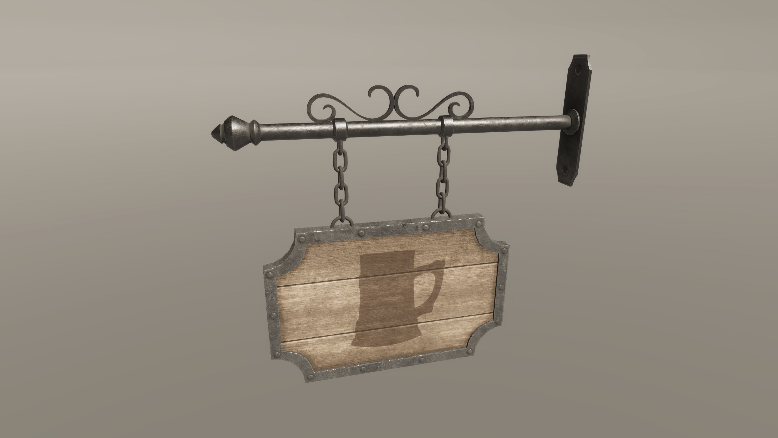 Medieval Signs - Game Props Low-poly 3D model_4