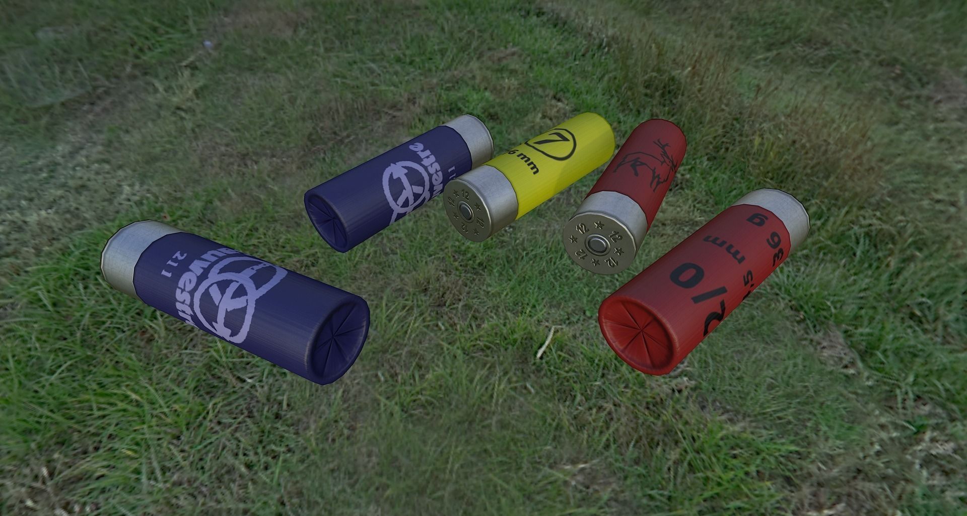 Fabarm STF12 short  PBR Low-poly 3D model_28