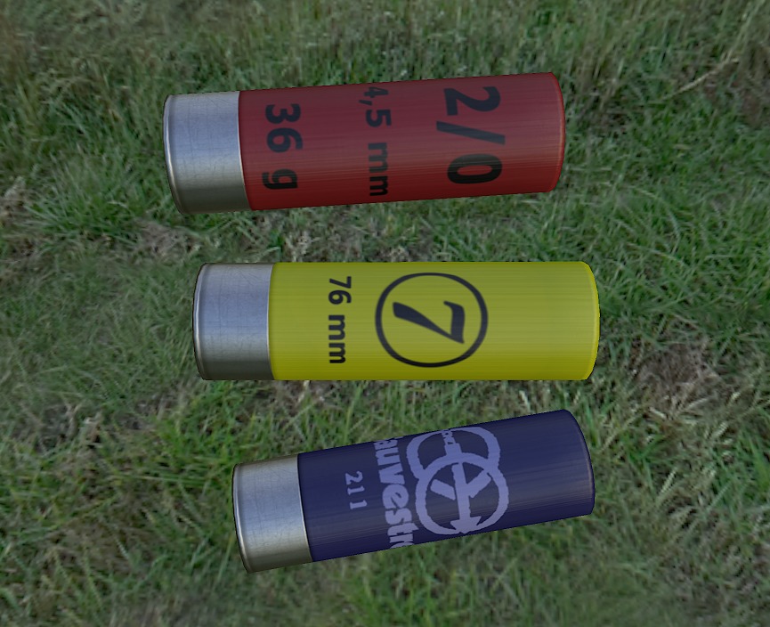 Fabarm STF12 short  PBR Low-poly 3D model_30