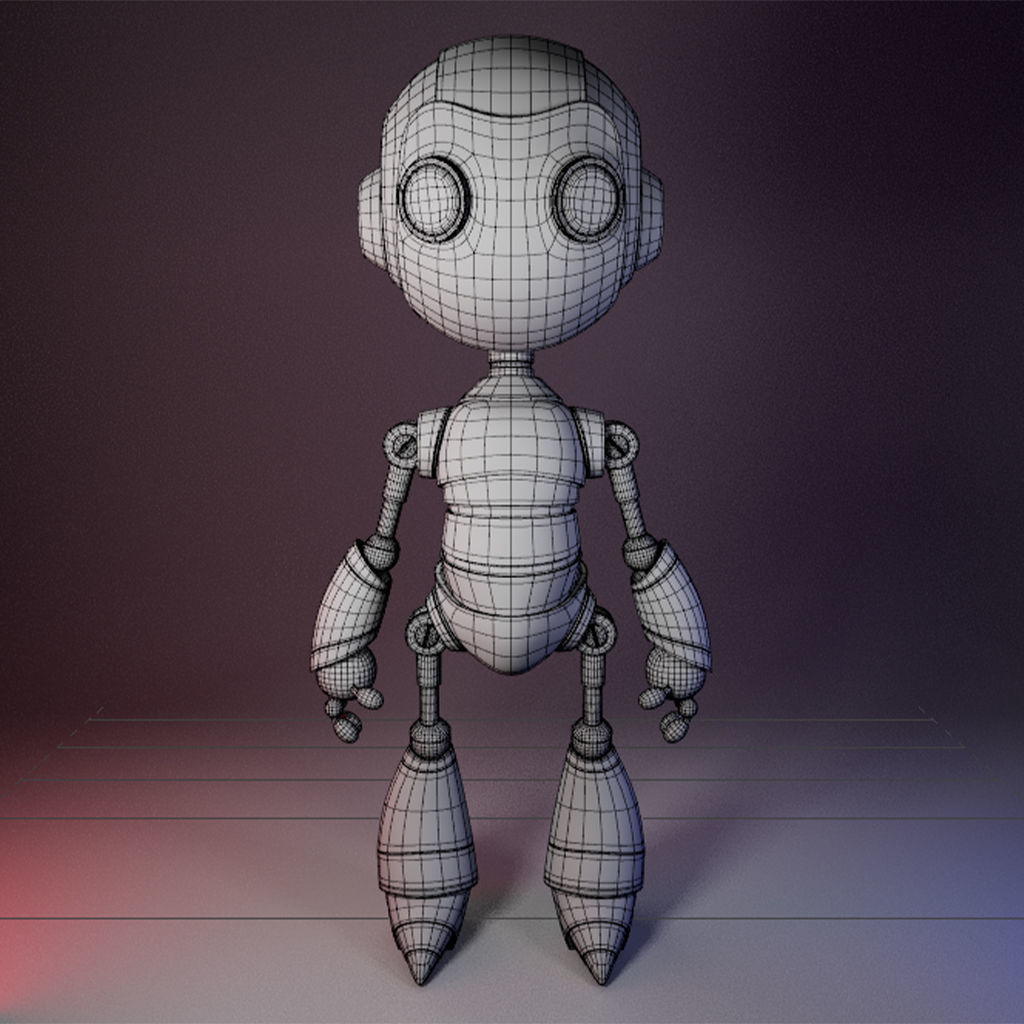 Stylized 3D Robot Model 3D model_5