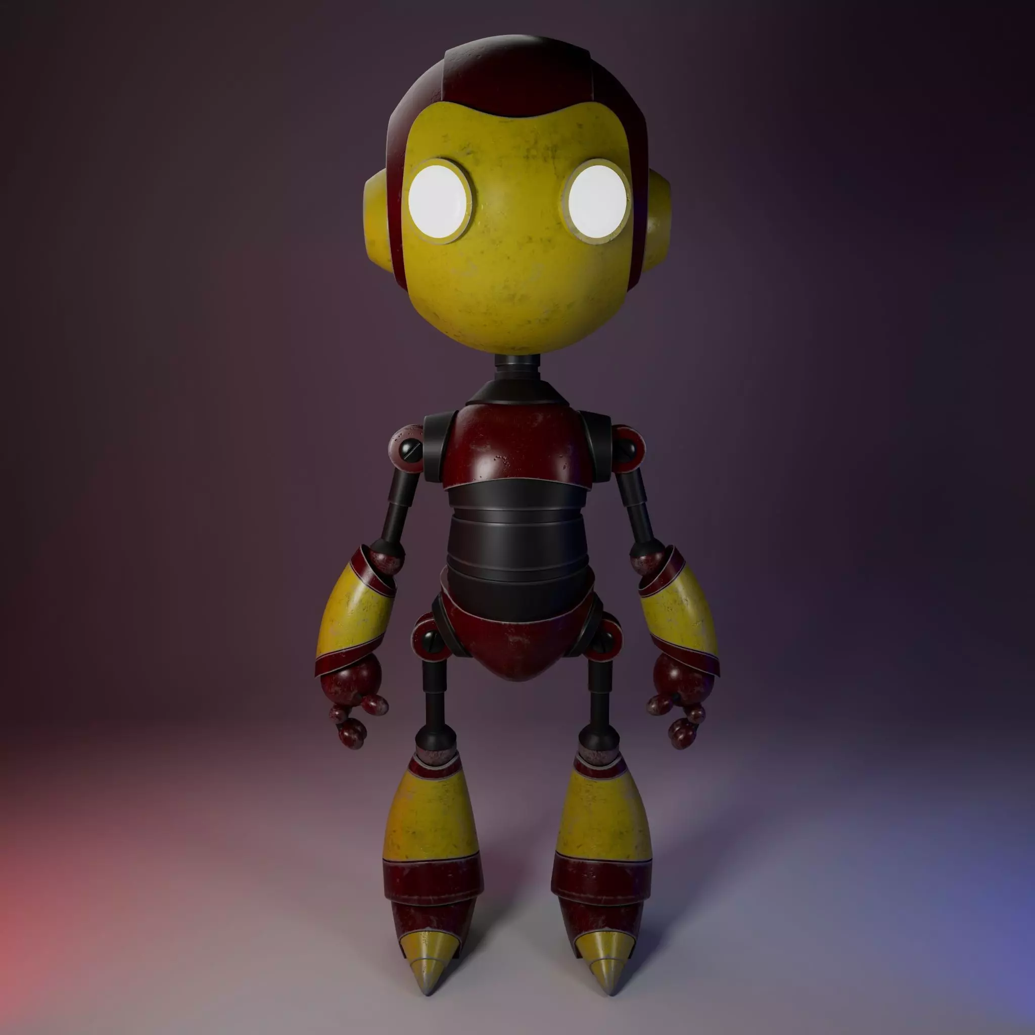Stylized 3D Robot Model 3D model_0