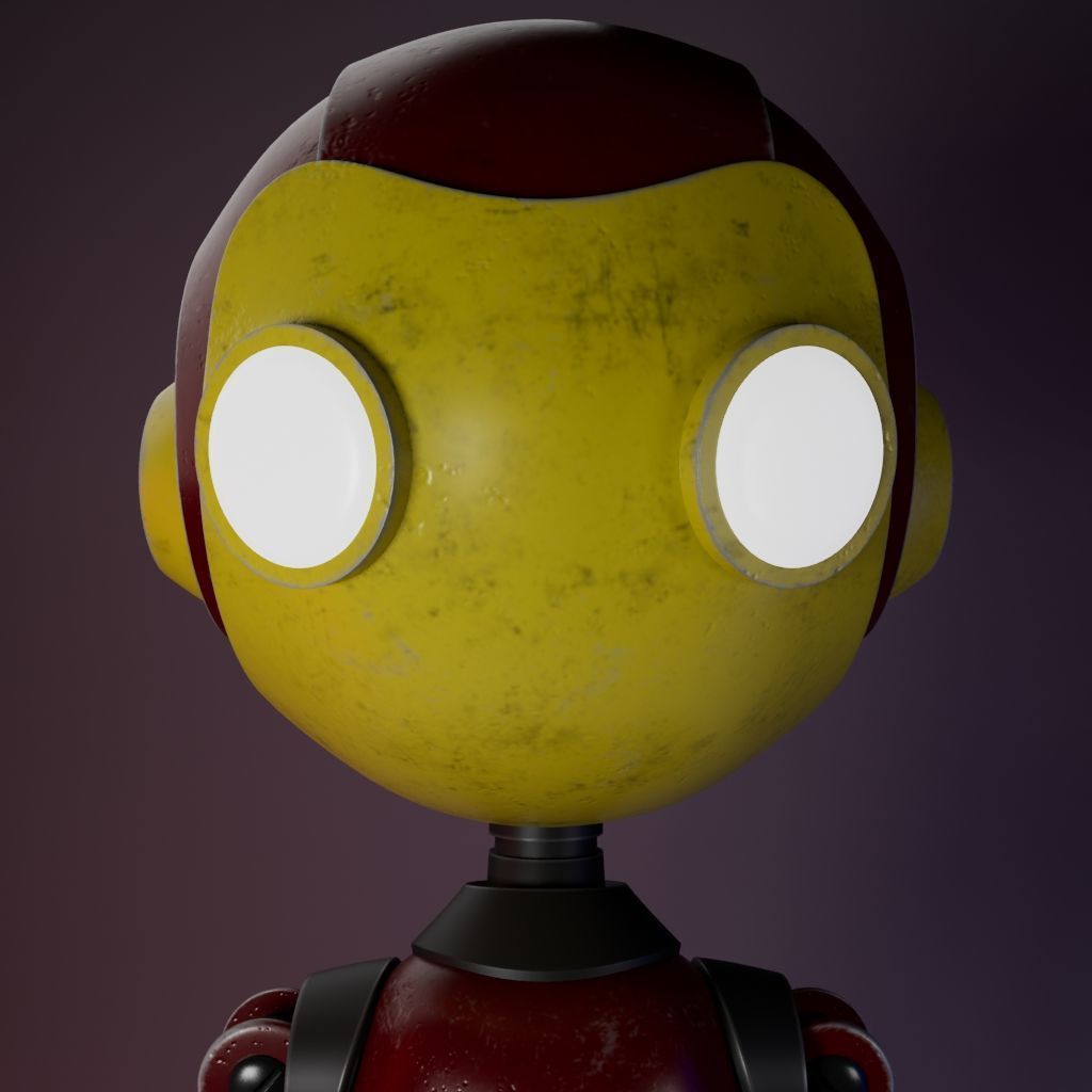 Stylized 3D Robot Model 3D model_2