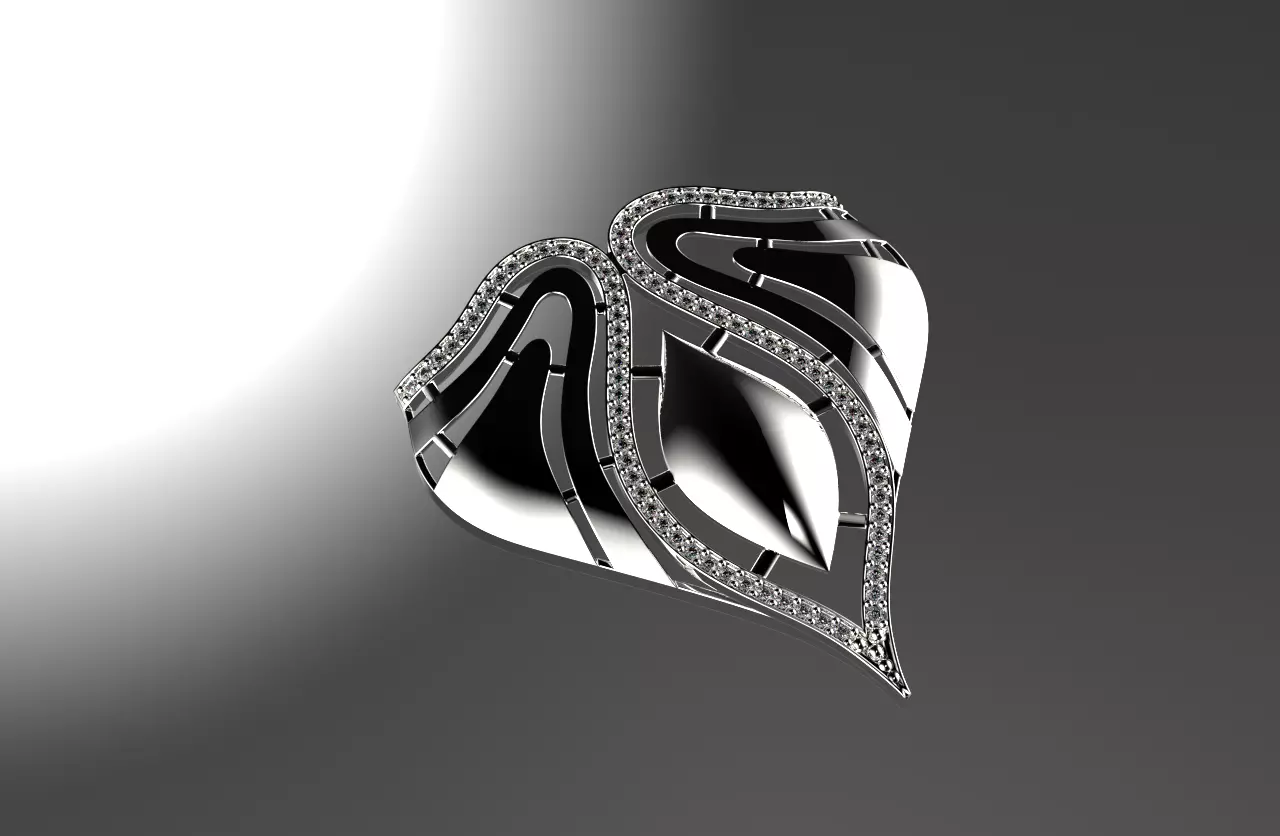 jewelry pendant necklace 04 3D print model
