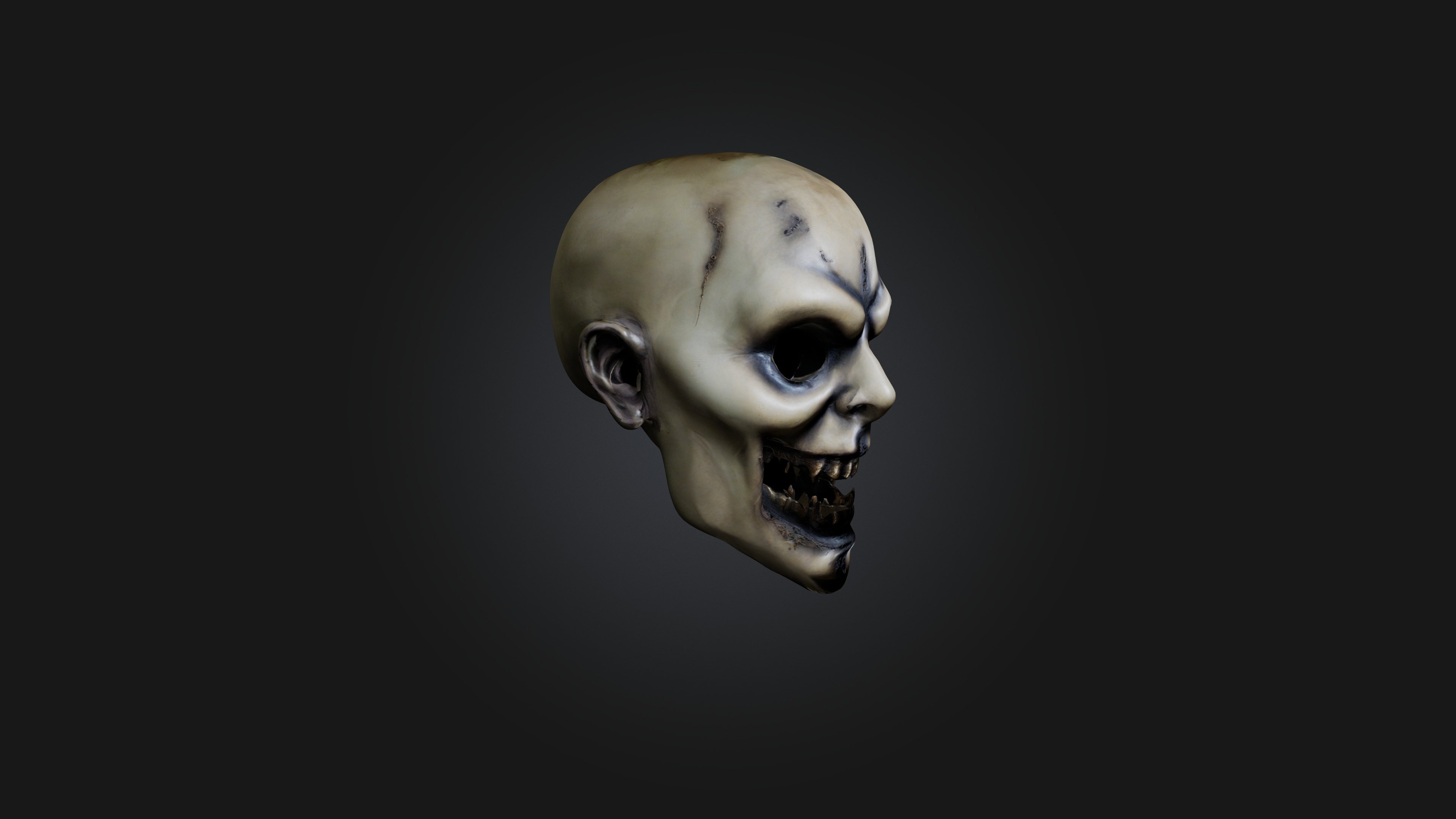 creepy mask 3D model_4