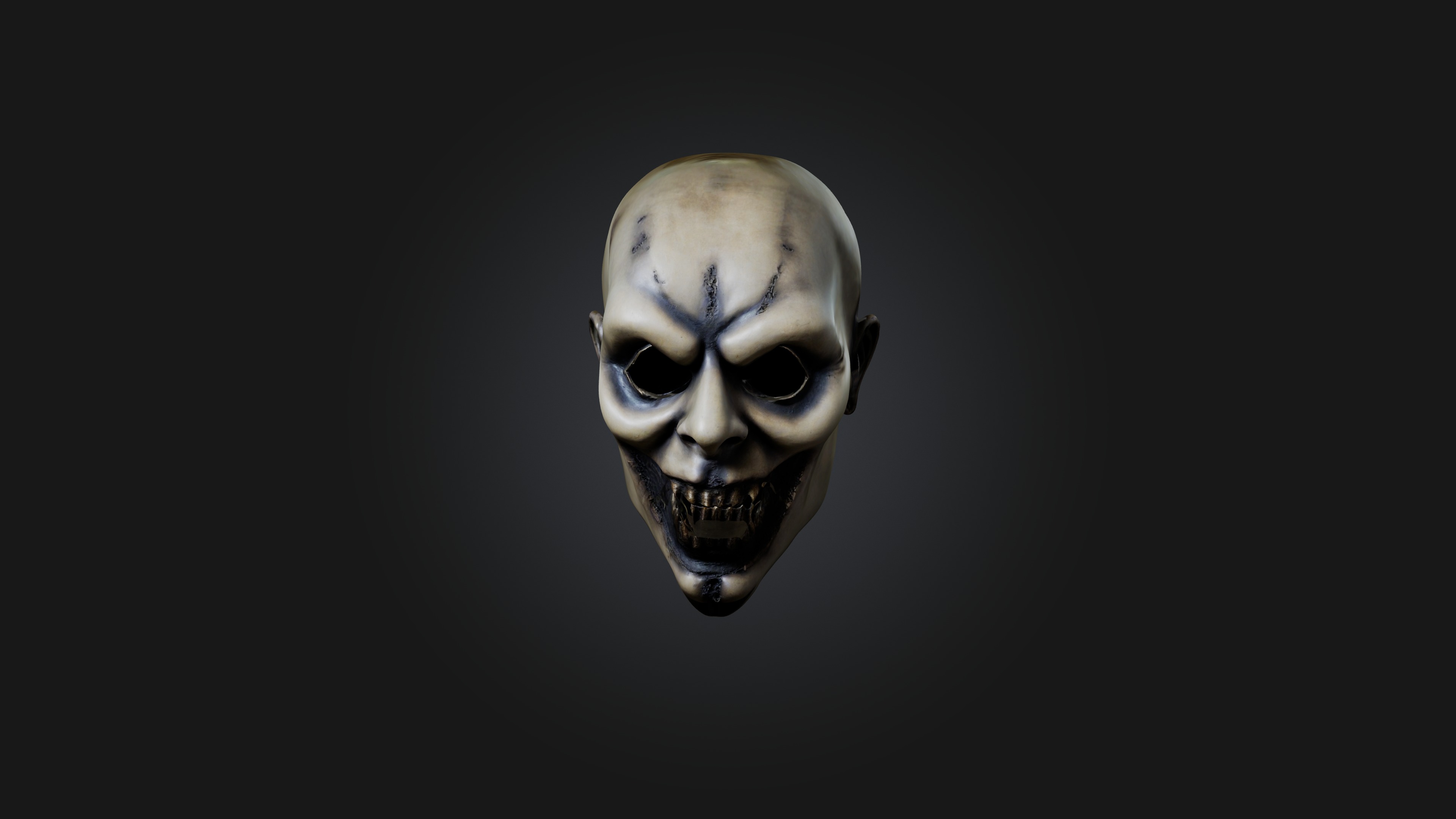 creepy mask 3D model_2