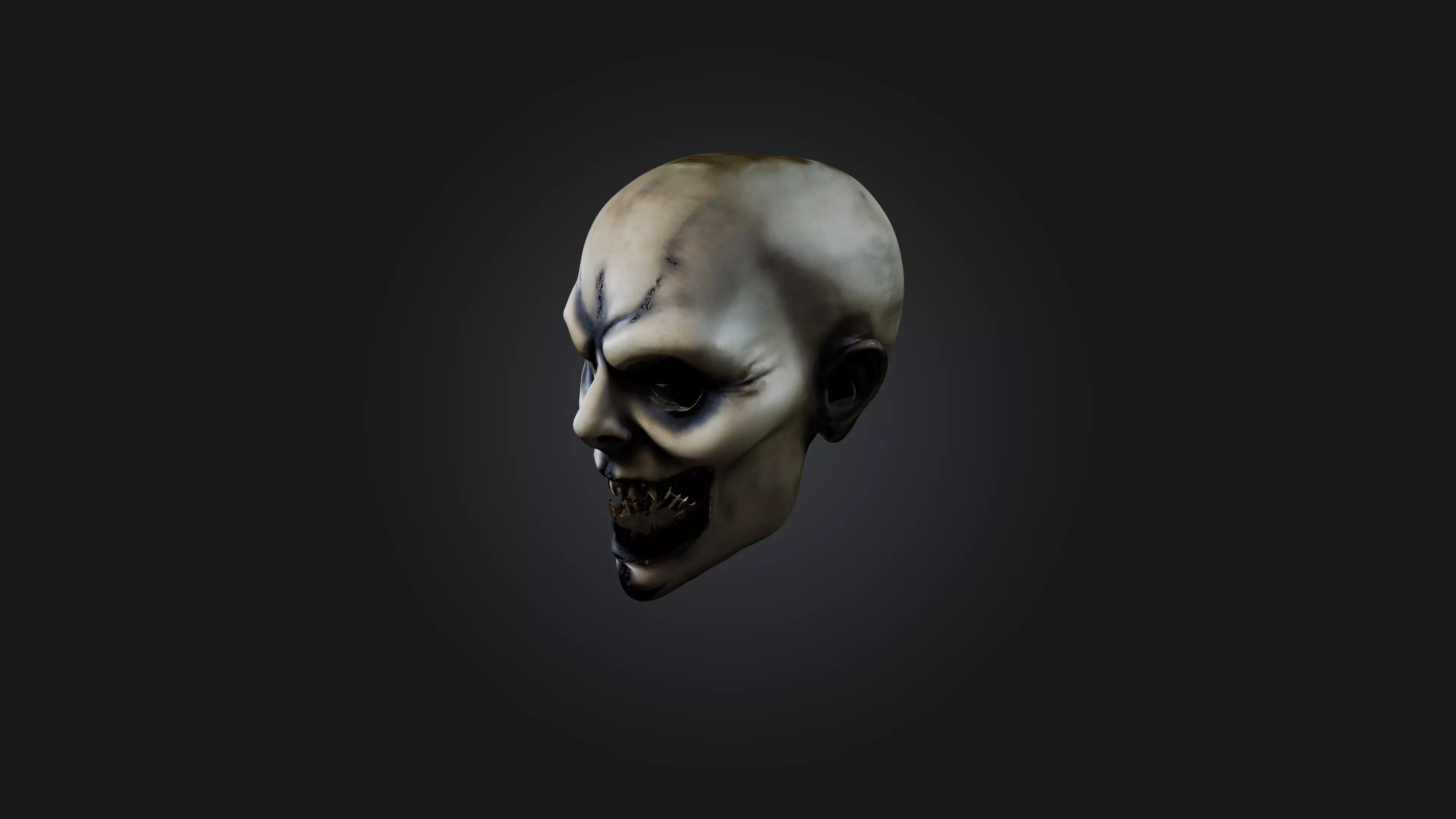 creepy mask 3D model_0