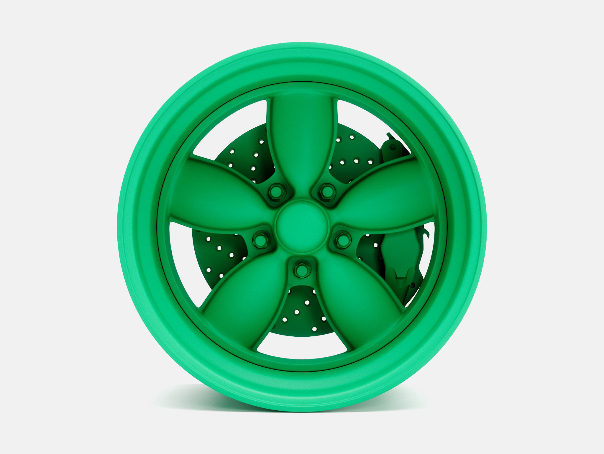 15x10 Daisy Wheel and Brake 3D print model_1
