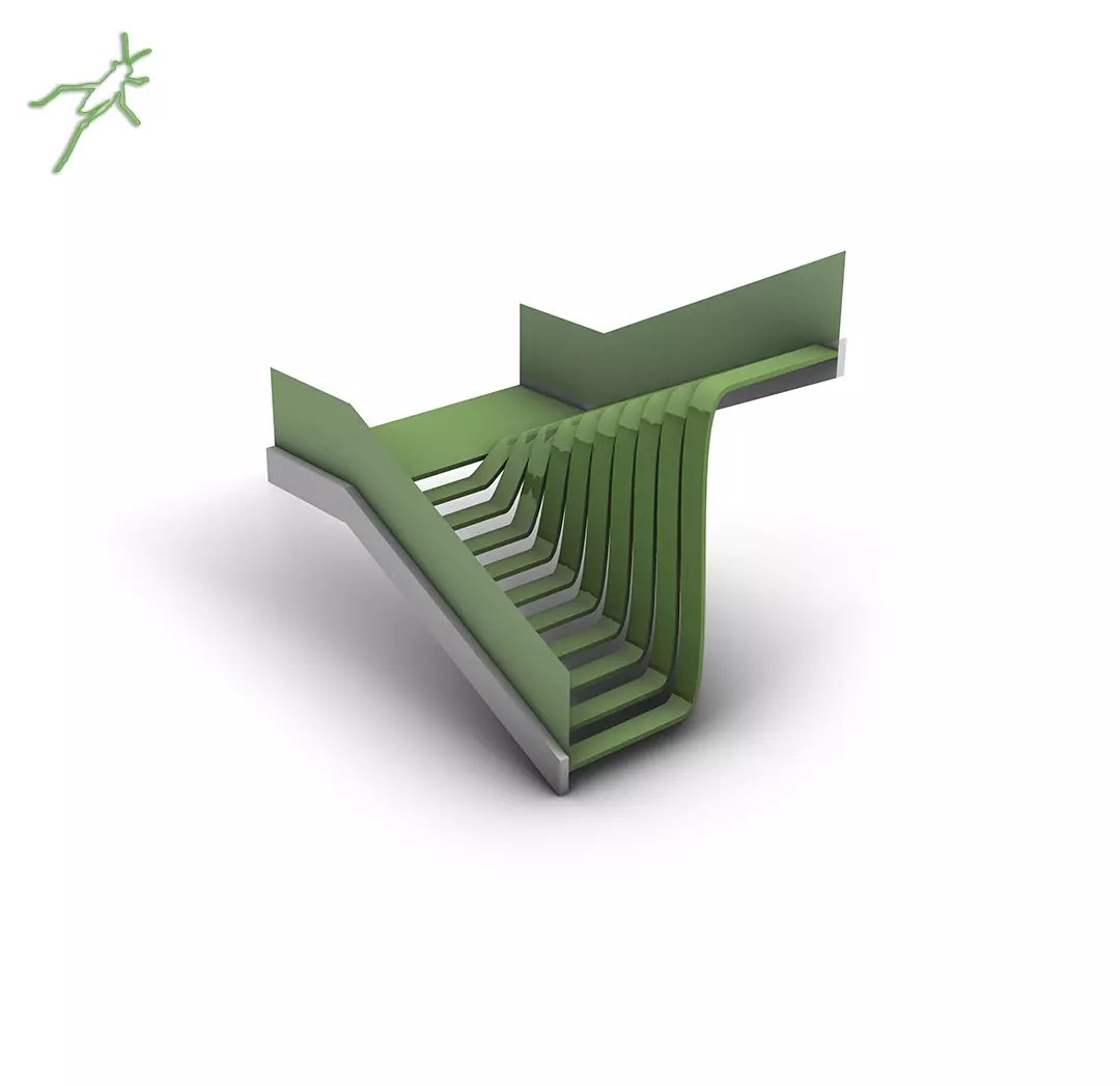 Grasshopper  EX 1  Line SDL  Blend curve Low-poly 3D model_0