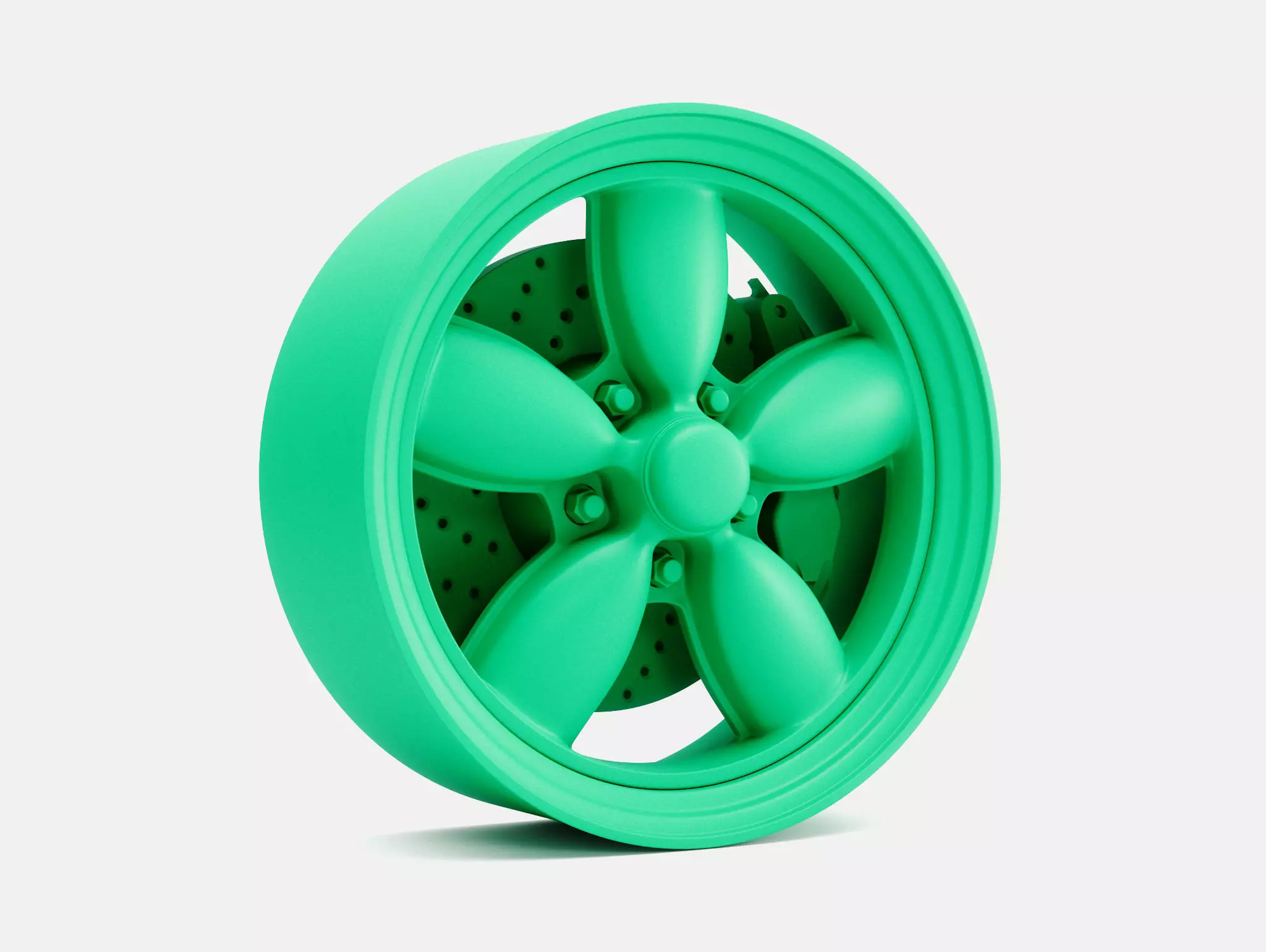 15x6 Daisy Wheel and Brake 3D print model_0