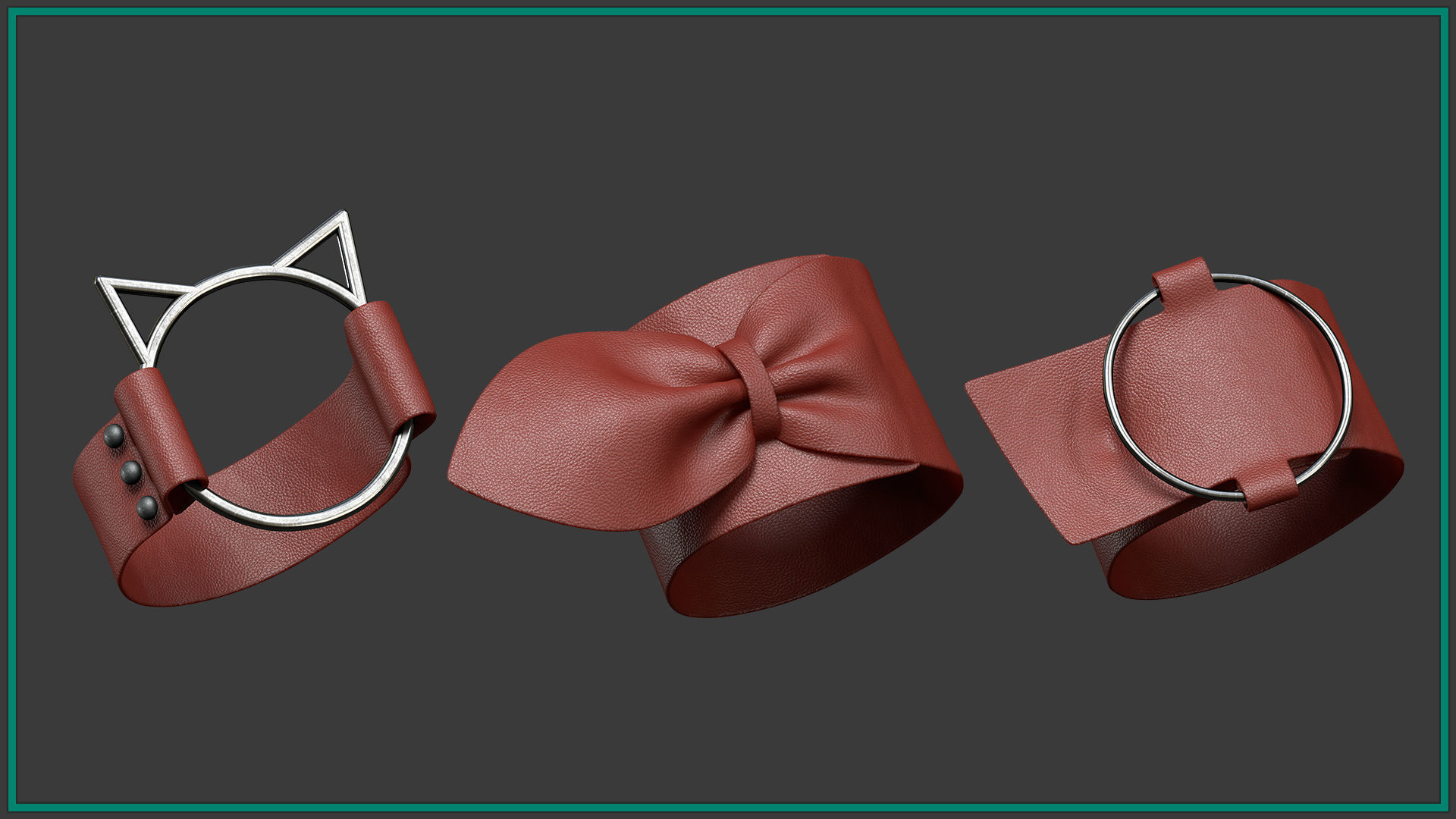 15 female bracelet 3D model_1