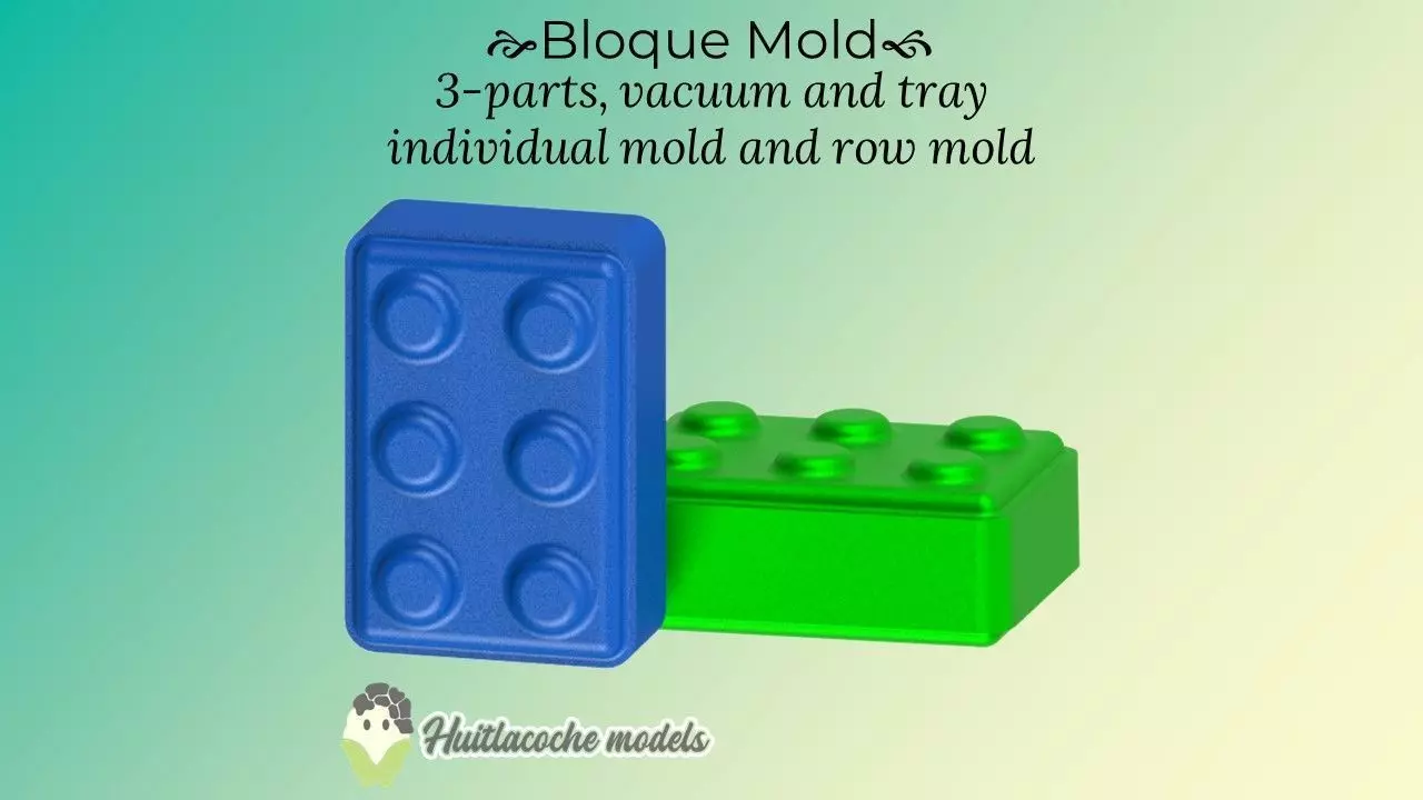 Block mold 3D print model_0