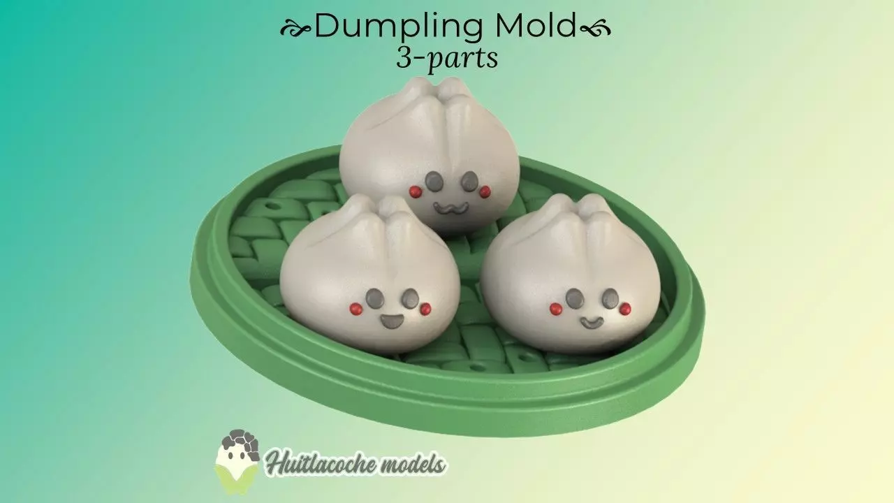 Dumplings mold 3D print model