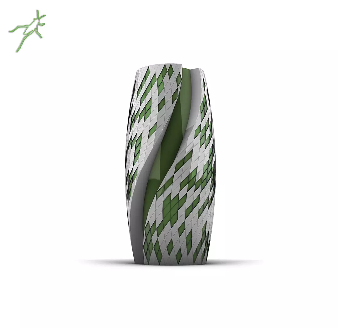 Grasshopper  EX 6  Loft  Twist 3D model_0