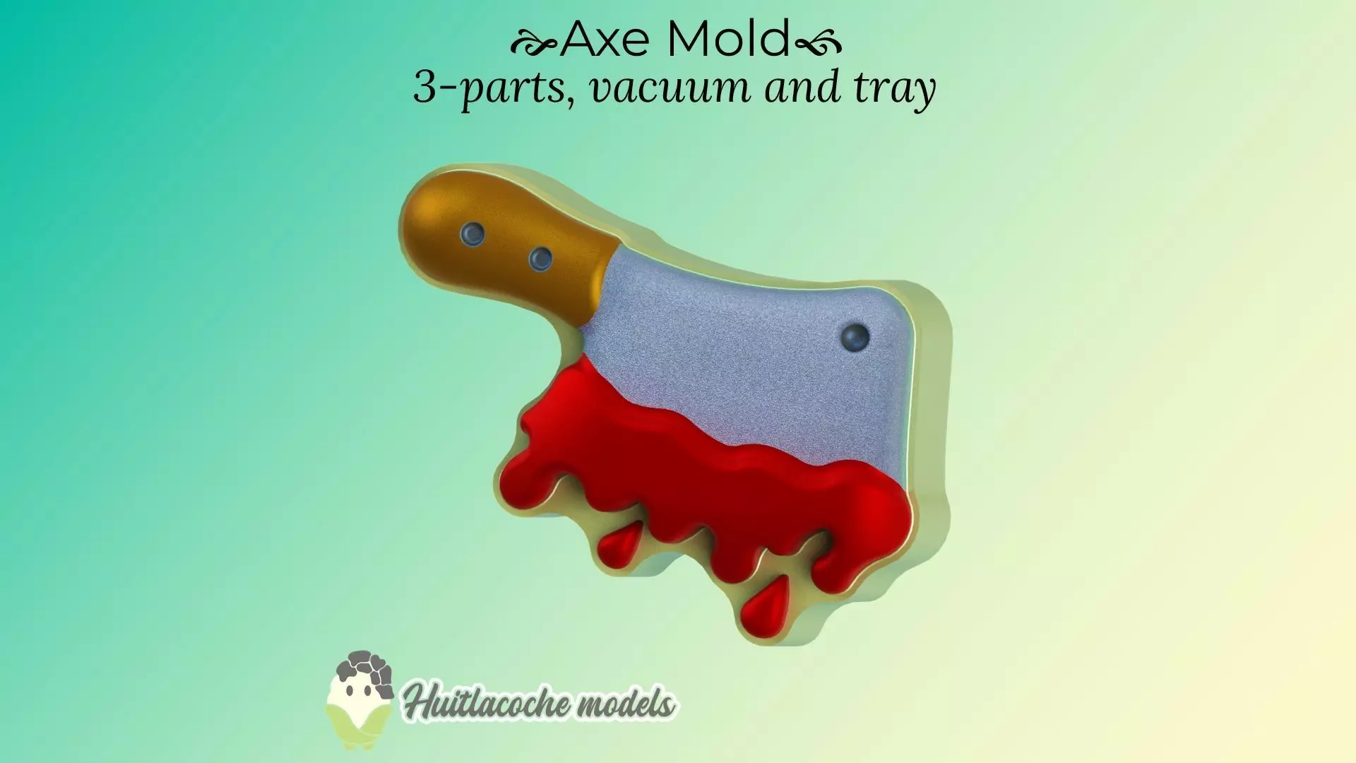 Axe mold 3D print model_0