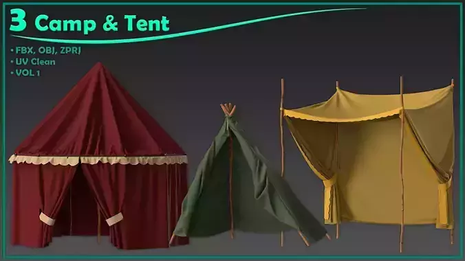 3 camp and tent
