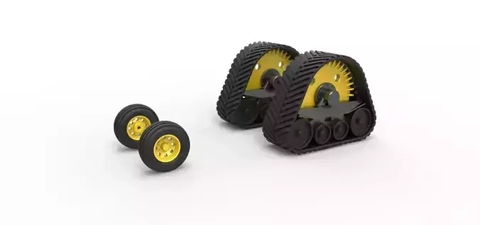 Wheel set of Pro Stock Pulling Tractor Version 2 Scale 1 to 25