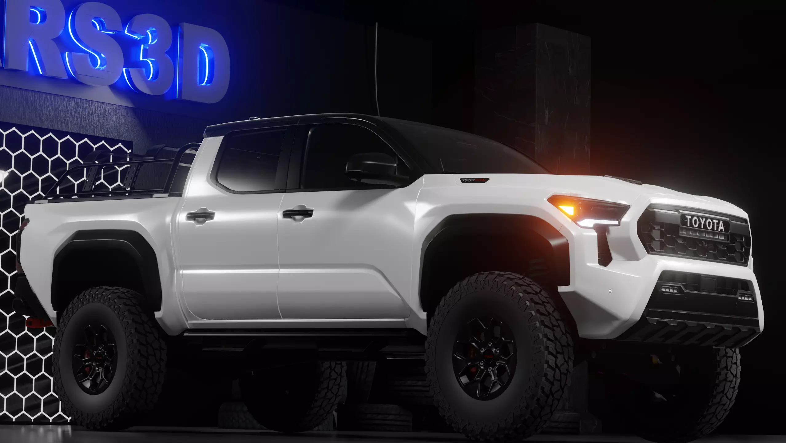 Custom Tacoma TRD Pro 2024 FORCEMAX Low-poly 3D model