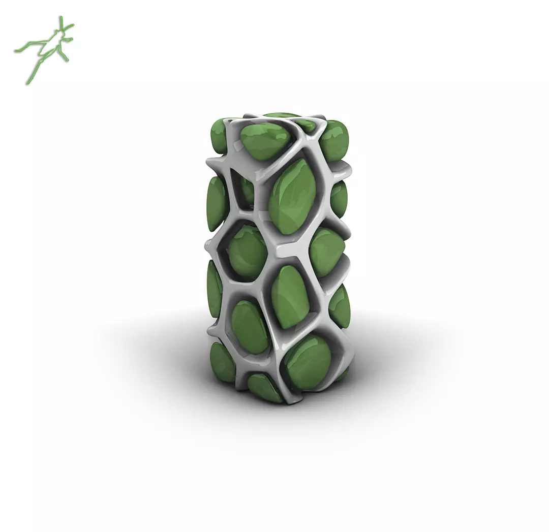 Grasshopper  EX 22  Voronoi 3D  Solid difference 3D model_0