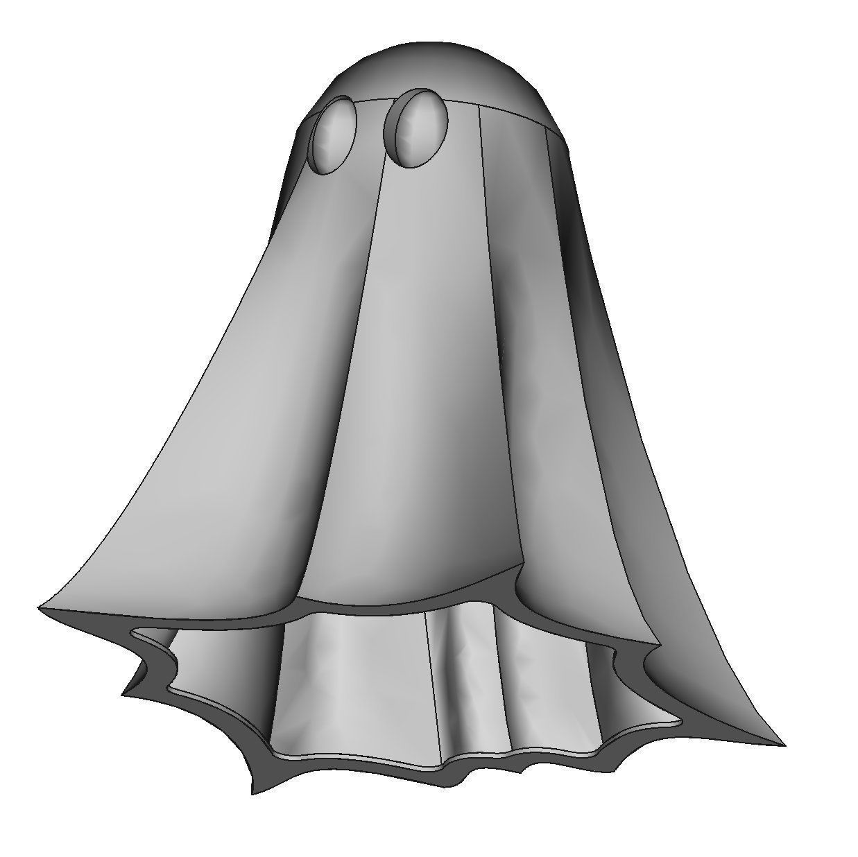 Ghost Remix for Flickering Tea Light 3D print model_1