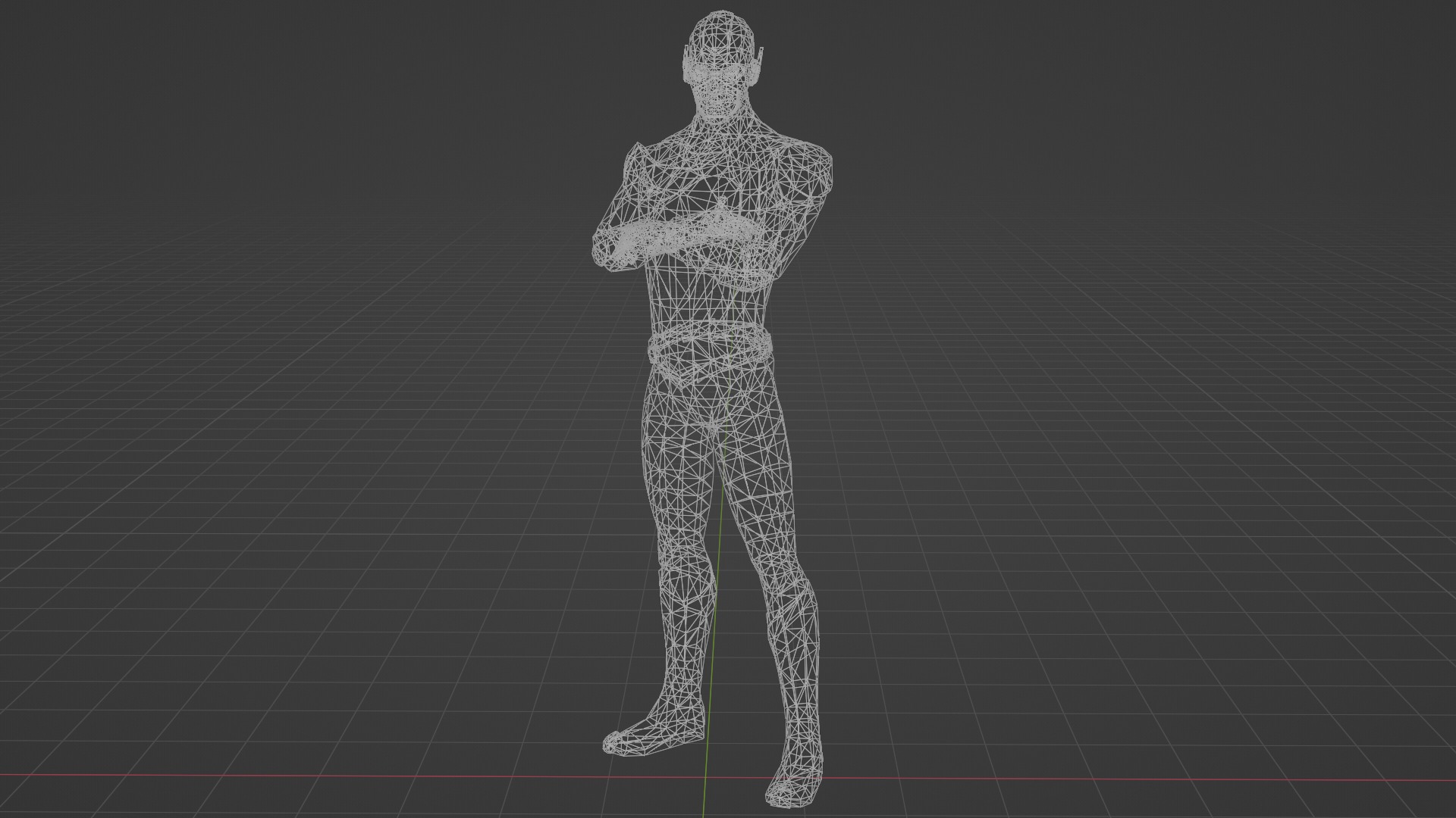 Reverse Flash Low-poly 3D model_6