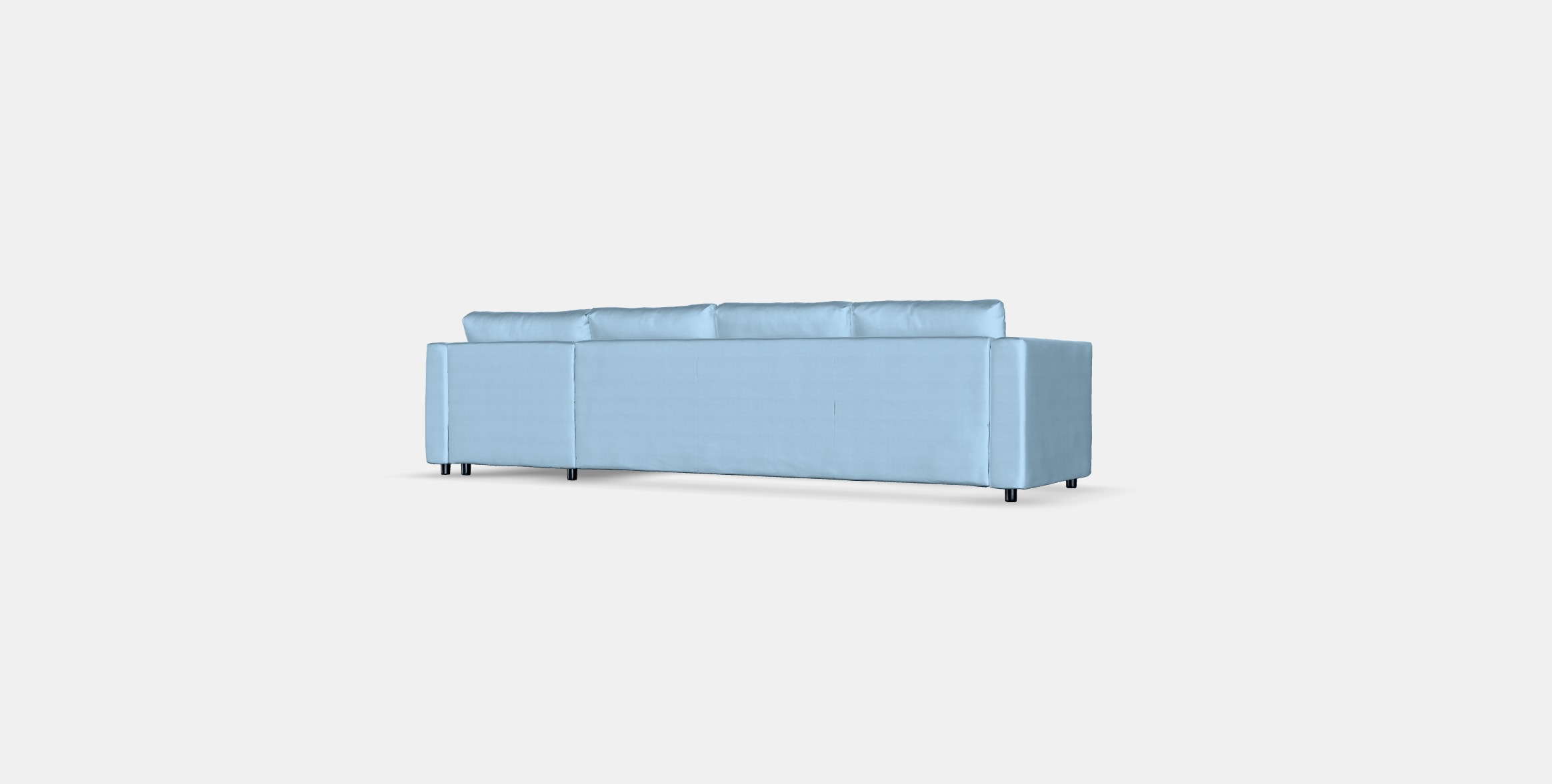 VIMLE 4-seat sofa with chaise longue 4 Low-poly 3D model_6