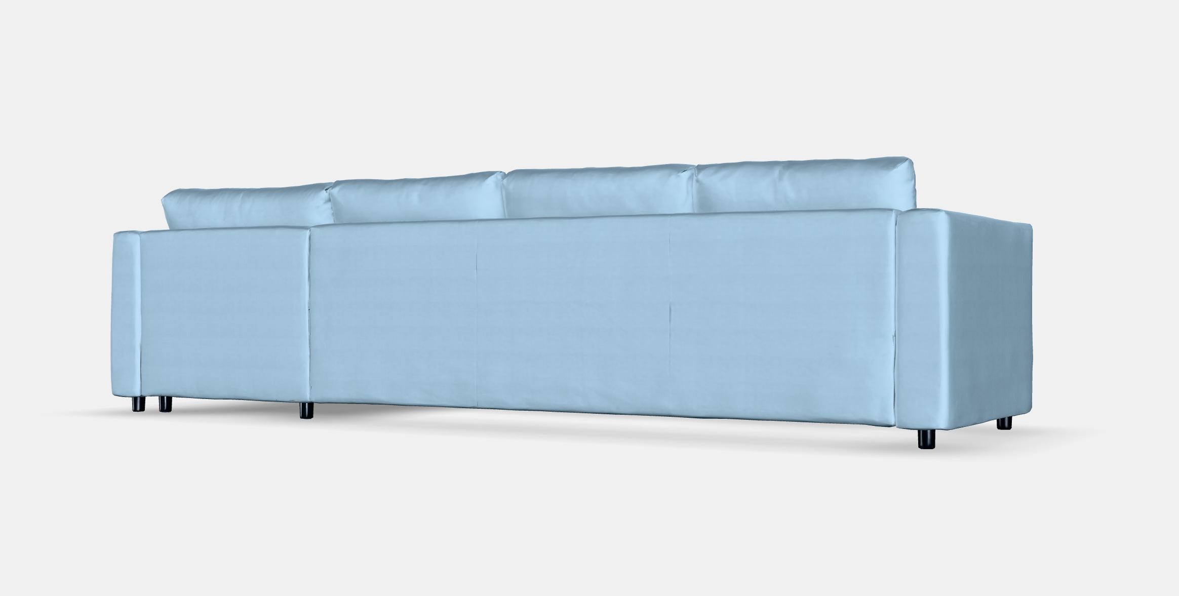 VIMLE 4-seat sofa with chaise longue 4 Low-poly 3D model_7