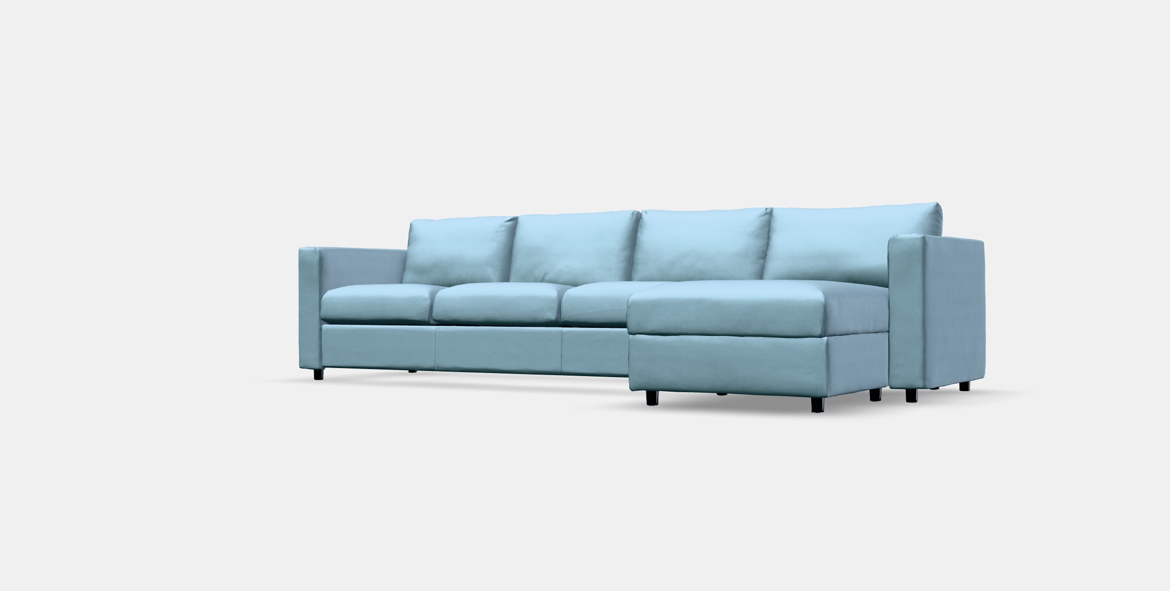 VIMLE 4-seat sofa with chaise longue 4 Low-poly 3D model_13