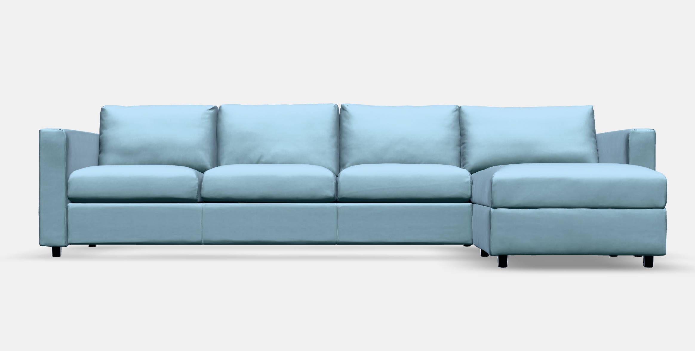 VIMLE 4-seat sofa with chaise longue 4 Low-poly 3D model_11