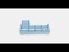 VIMLE 4-seat sofa with chaise longue 4 Low-poly 3D model_1