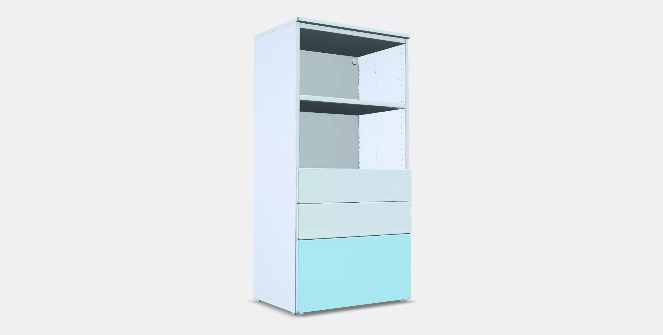 SMASTAD - PLATSA Bookcase 5 Low-poly 3D model_0