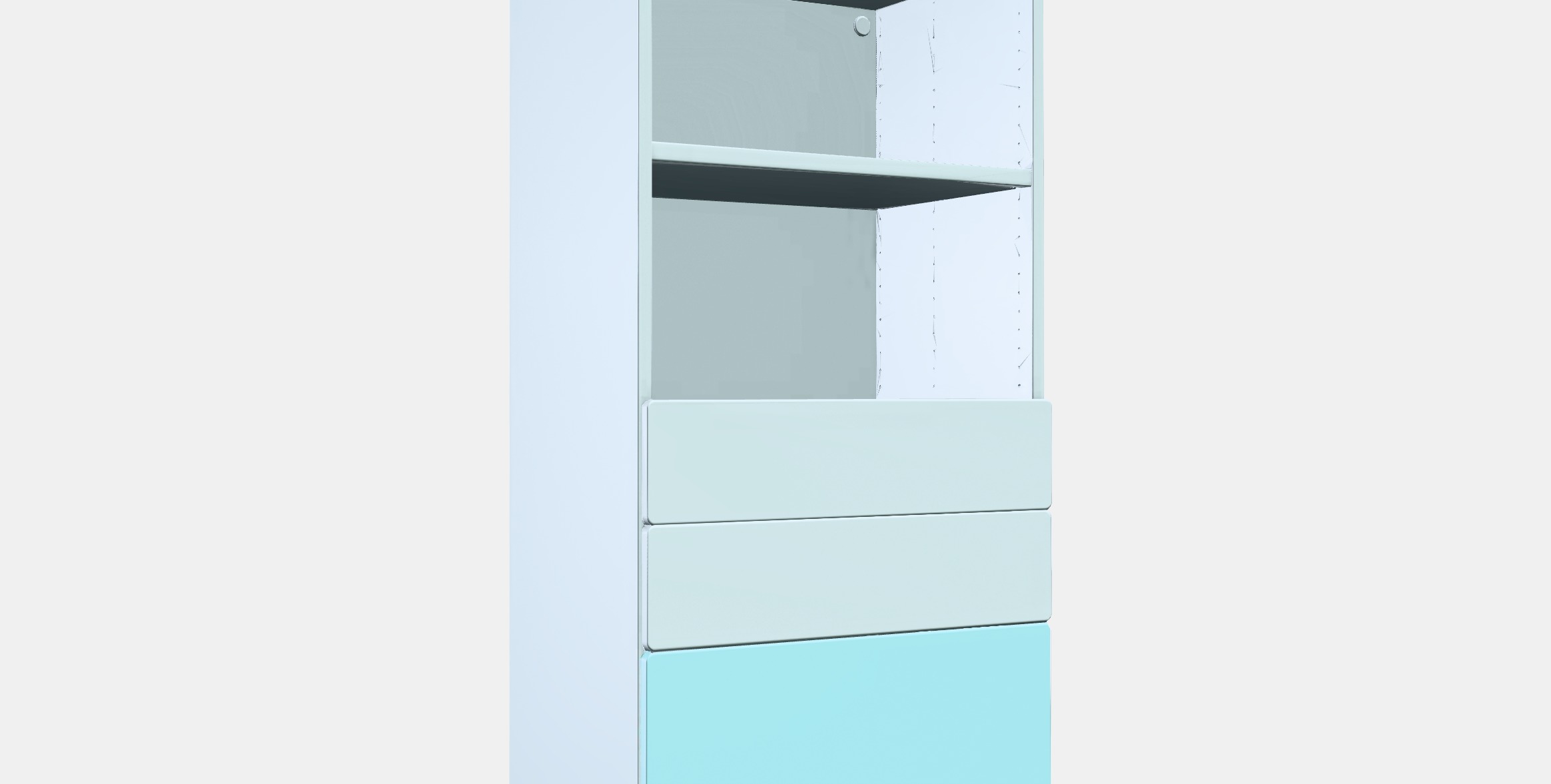 SMASTAD - PLATSA Bookcase 5 Low-poly 3D model_11