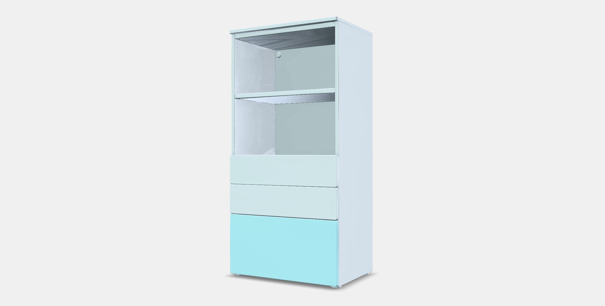 SMASTAD - PLATSA Bookcase 5 Low-poly 3D model_12