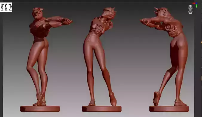 Overwatch Tracer preparing to go STL and OBJ