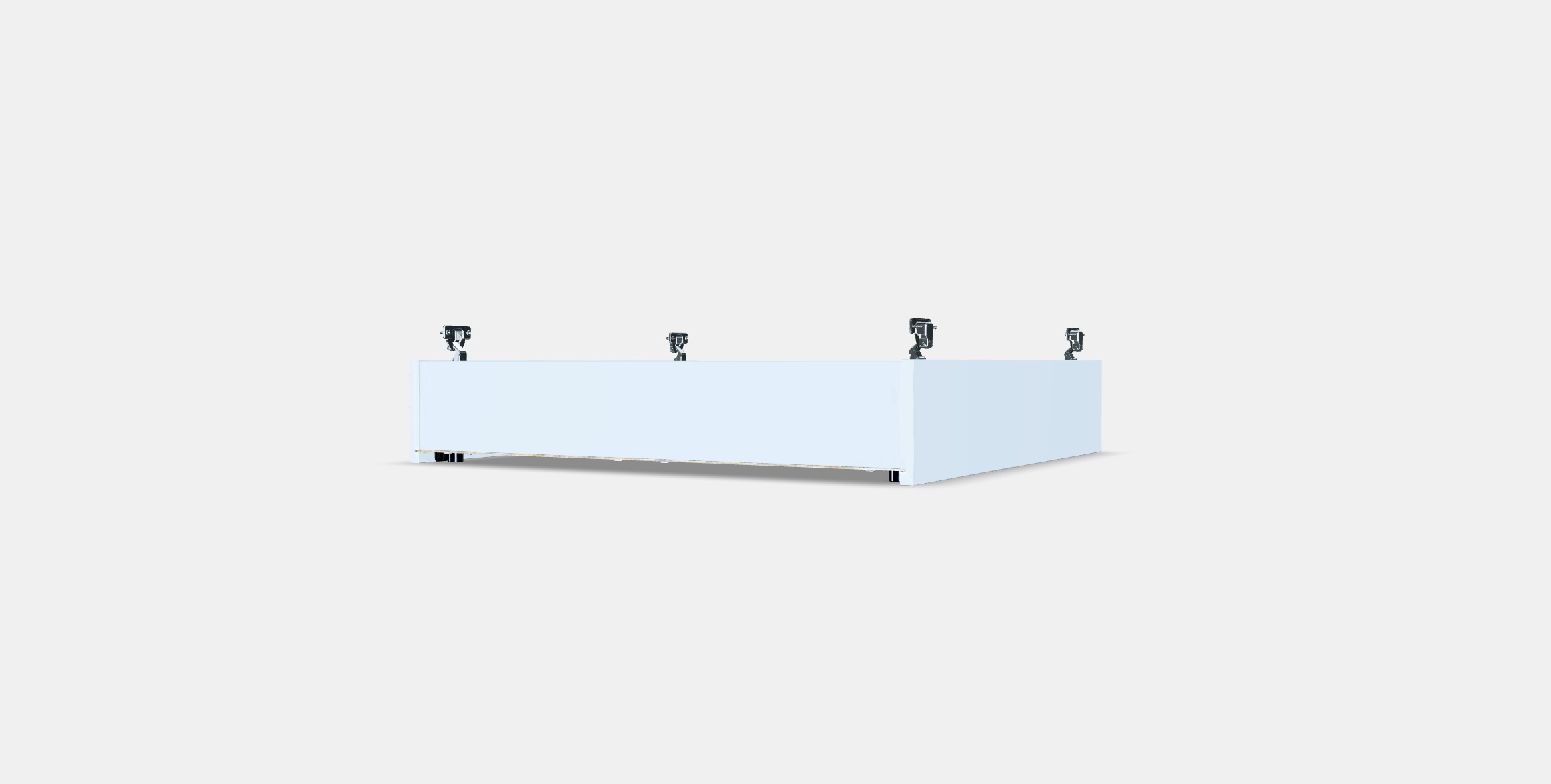ENHET Wall cb w 2 shelves 3 Low-poly 3D model_3