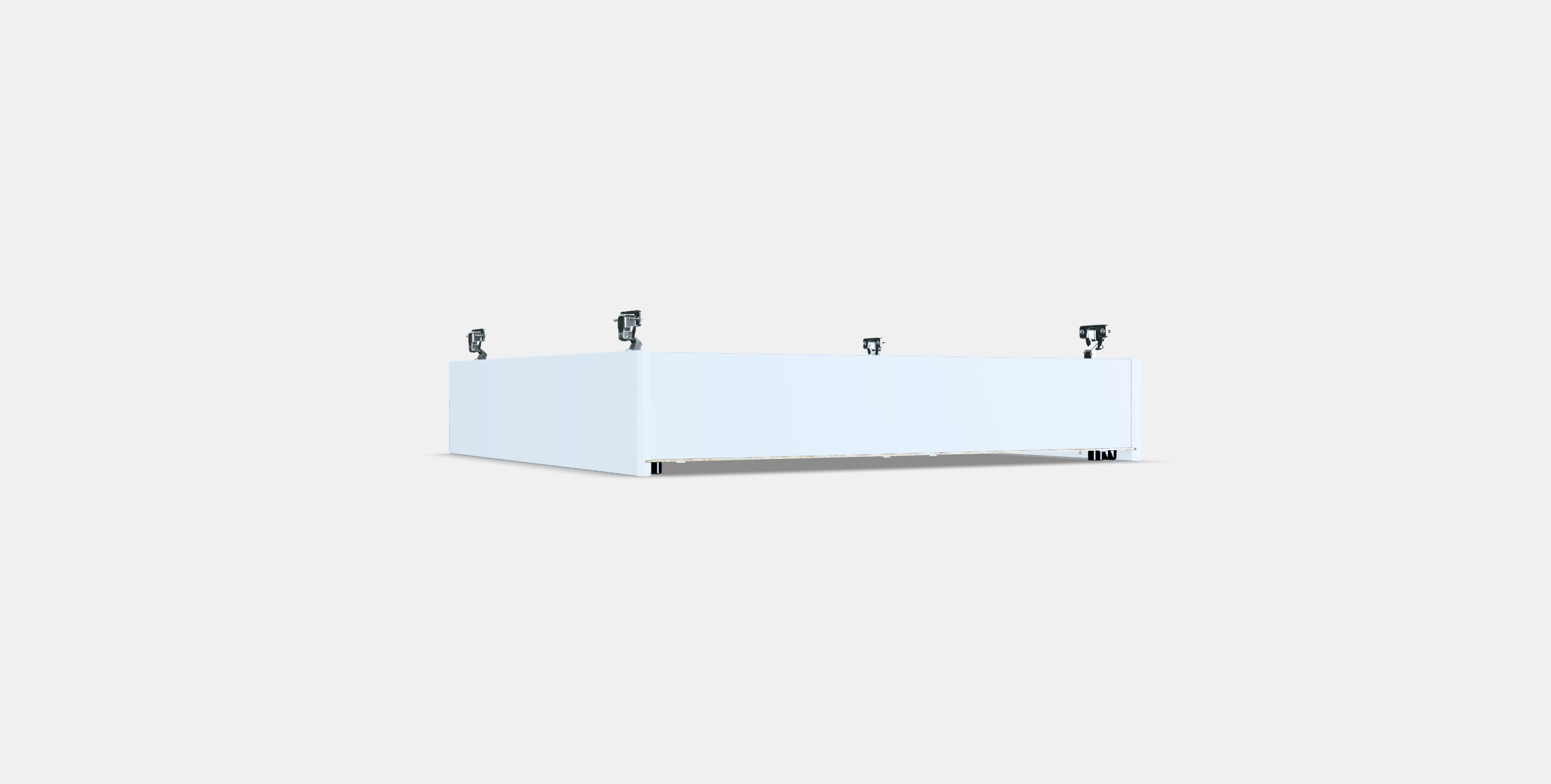 ENHET Wall cb w 2 shelves 3 Low-poly 3D model_16