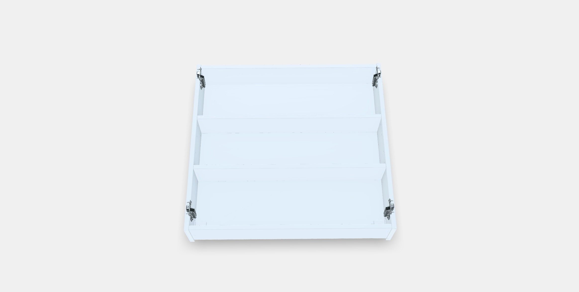 ENHET Wall cb w 2 shelves 3 Low-poly 3D model_5